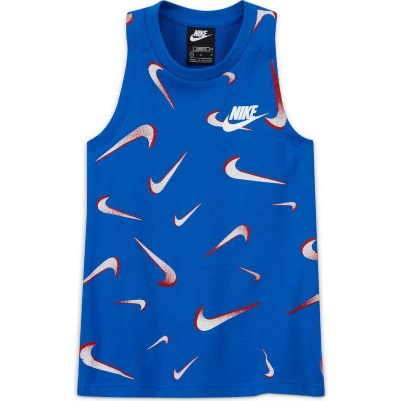 SPORTSWEAR FRENCH TERRY PRINTED TANK GIRLS (BLUE)