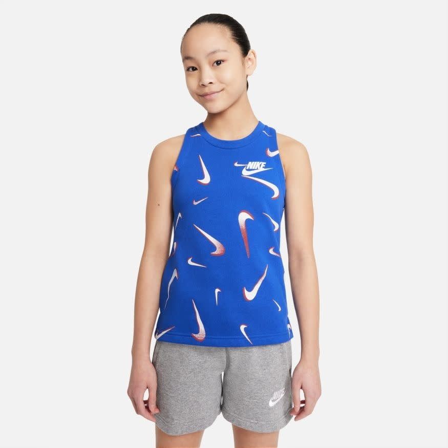 SPORTSWEAR FRENCH TERRY PRINTED TANK GIRLS (BLUE)