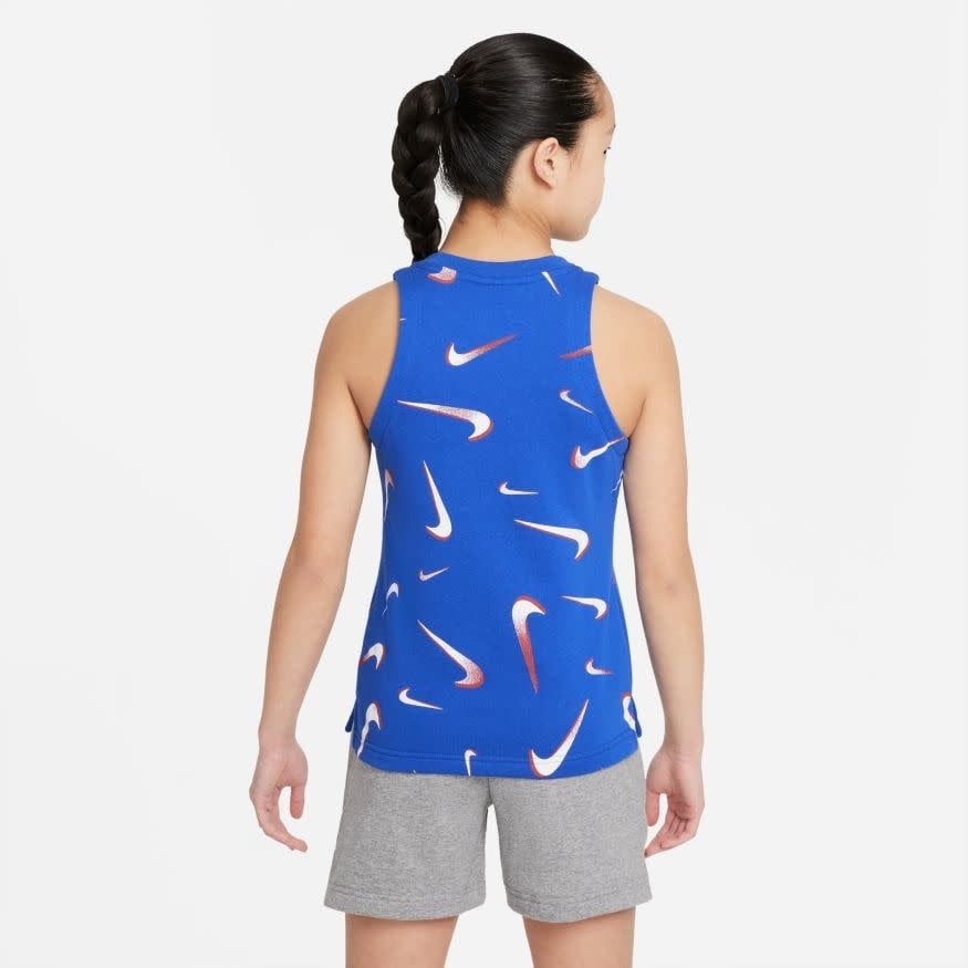 SPORTSWEAR FRENCH TERRY PRINTED TANK GIRLS (BLUE)