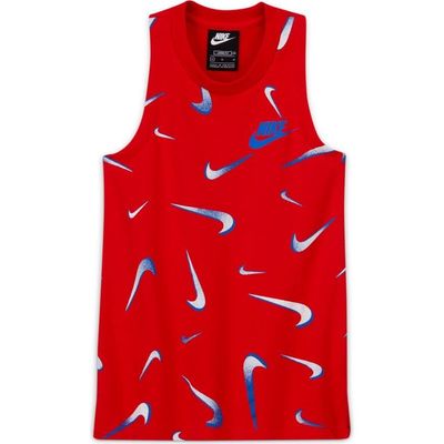 SPORTSWEAR FRENCH TERRY PRINTED TANK GIRLS (RED)
