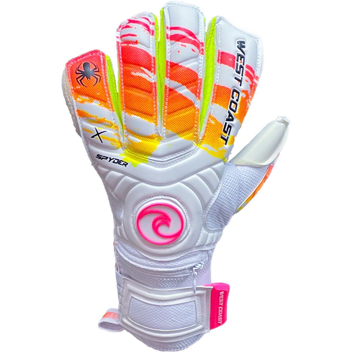 SPYDER X SUNSET GLOVE (WHITE/ORANGE)