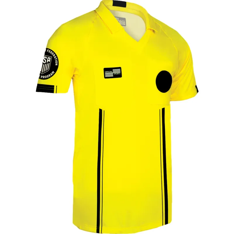 USSF ECONOMY SS REFEREE JERSEY (YELLOW)