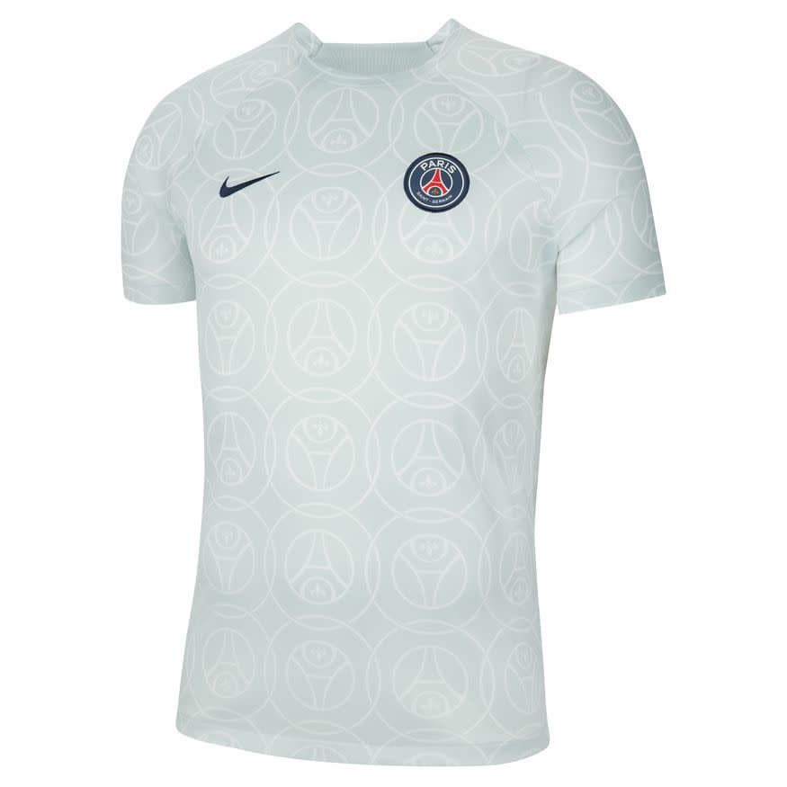 PSG 22/23 PREMATCH JERSEY (WHITE/GRAY)