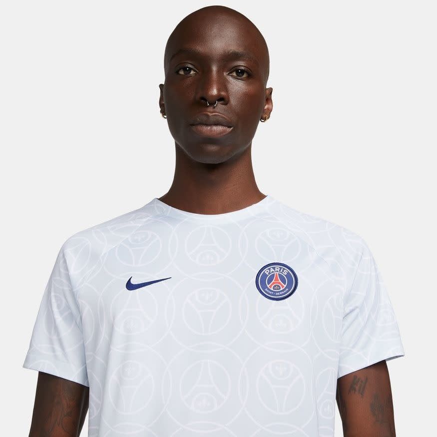 PSG 22/23 PREMATCH JERSEY (WHITE/GRAY)