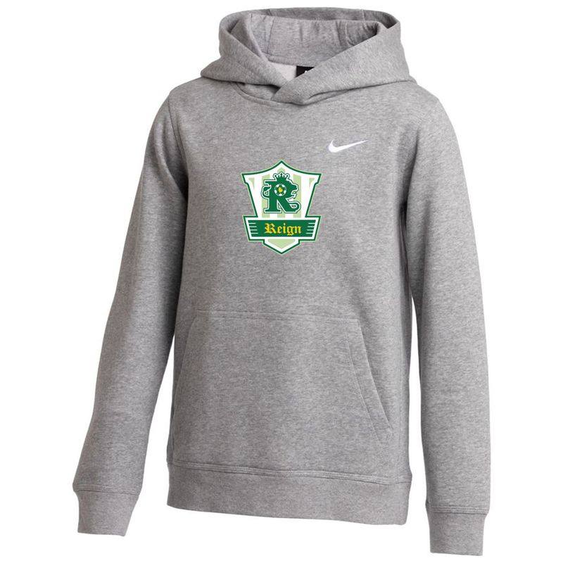 TEAM CLUB FLEECE HOODIE YOUTH (REIGN) (GRAY)
