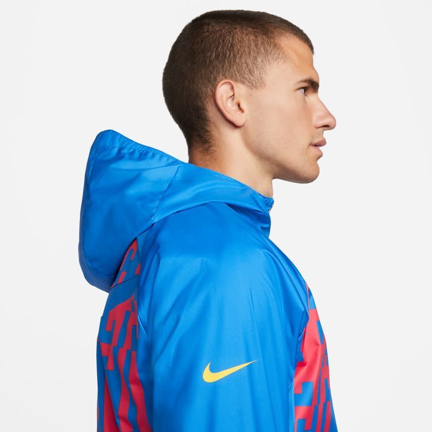 FC BARCELONA 22/23 AWF JACKET (BLUE/RED)