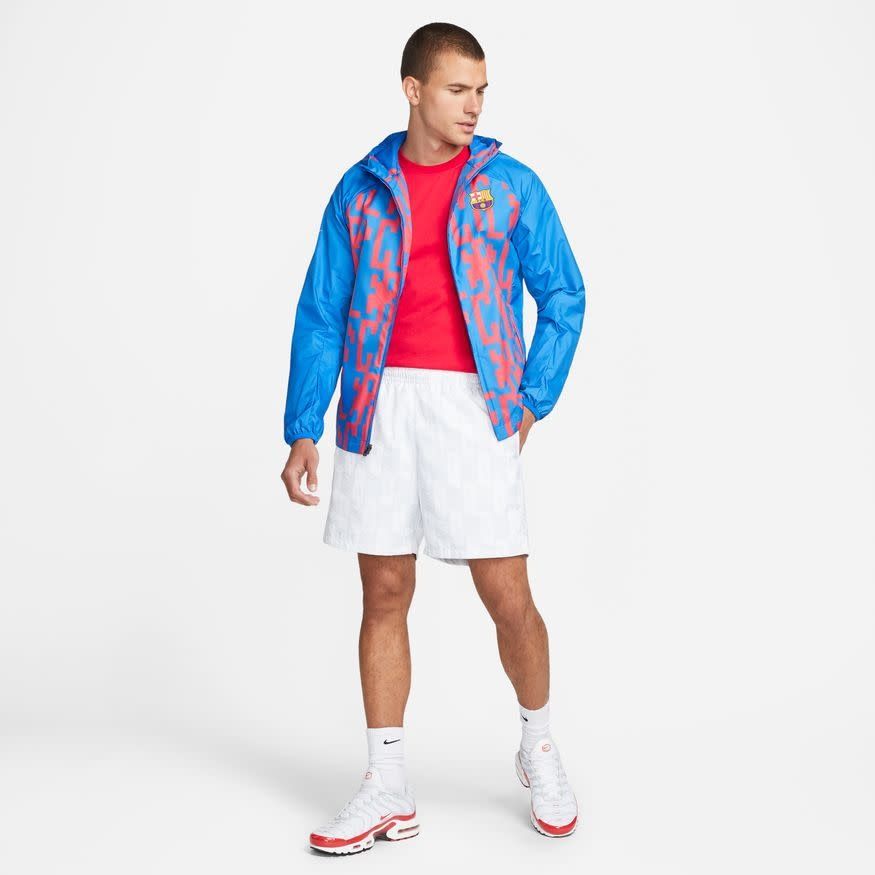 FC BARCELONA 22/23 AWF JACKET (BLUE/RED)