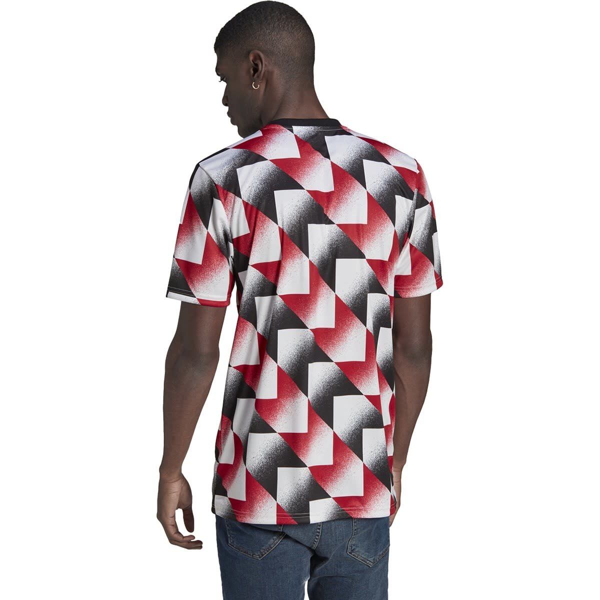 MANCHESTER UNITED 22/23 PREMATCH JERSEY (WHITE/BLACK/RED)