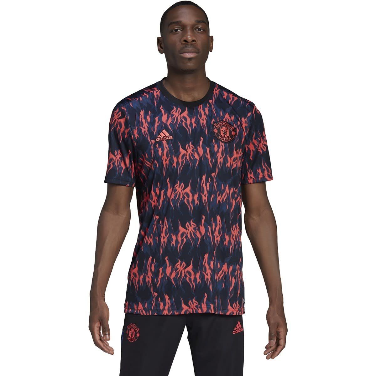 MANCHESTER UNITED 21/22 PREMATCH JERSEY (BLACK/RED)