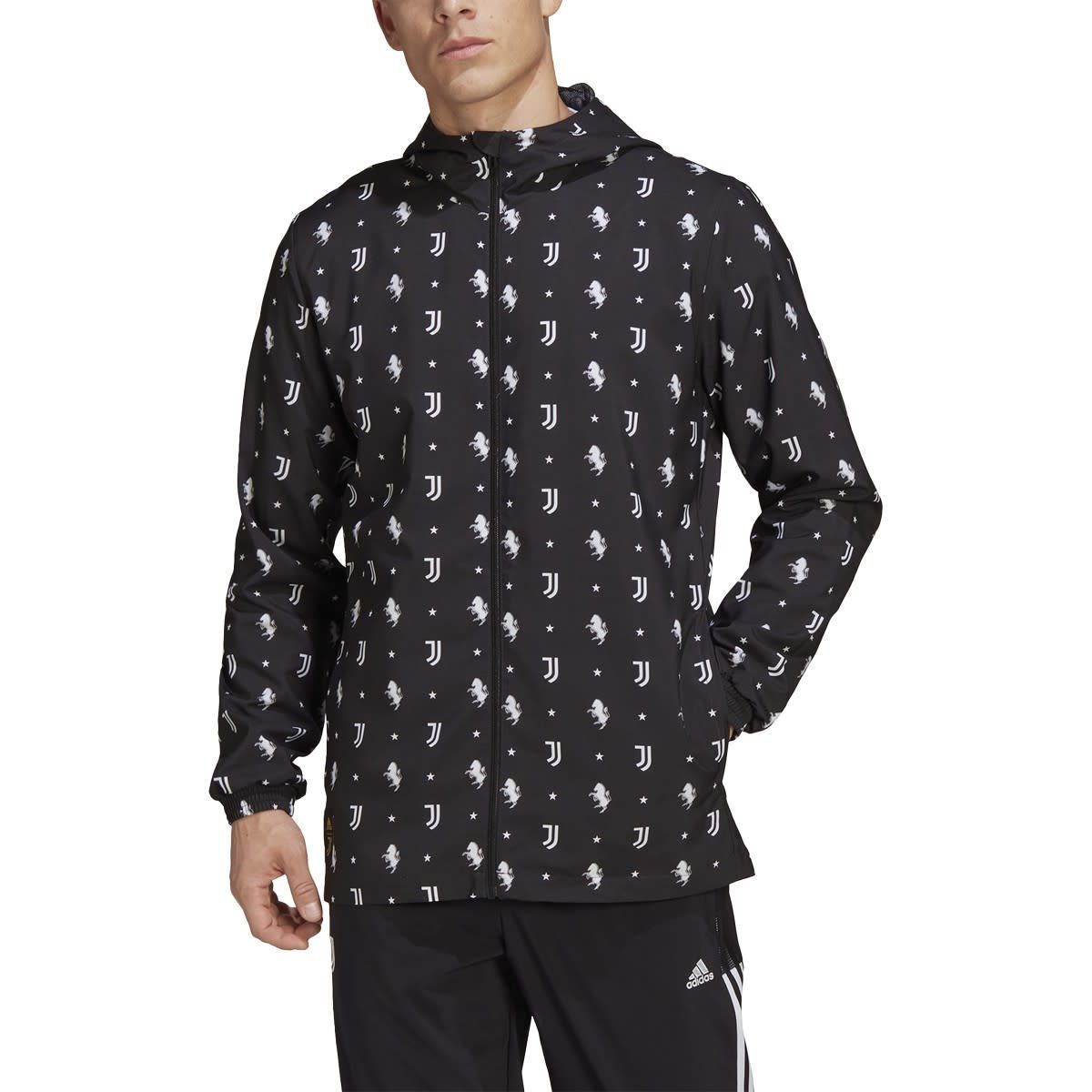 JUVENTUS 21/22 WINDBREAKER (BLACK) JUVENTUS 21/22 WINDBREAKER (BLACK)