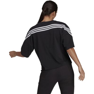 SPORTSWEAR 3STRIPE CROP TEE WOMEN (BLACK)