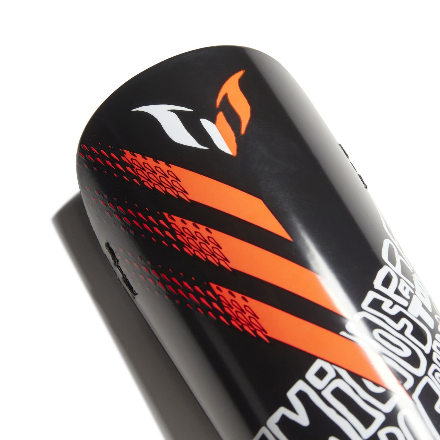 MESSI MATCH JUNIOR SHIN GUARDS (BLACK/WHITE/ORANGE)