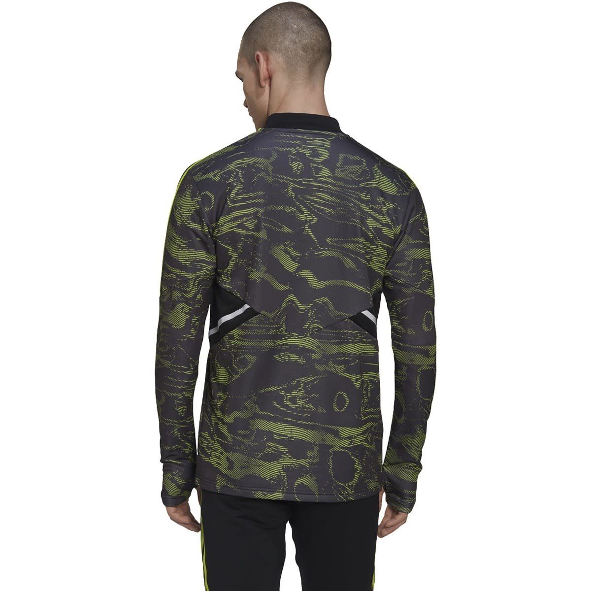 MANCHESTER UNITED 22/23 CONDIVO 22 TRAINING TOP (BLACK/LIME)