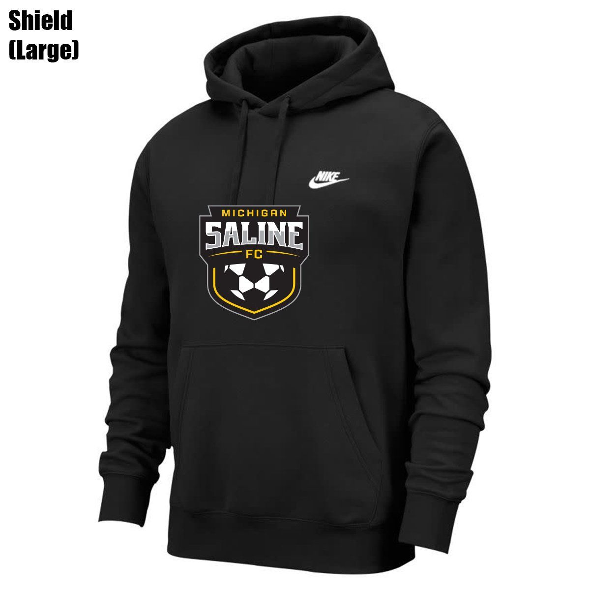 CLUB HOODIE YOUTH (SALINE) (BLACK)