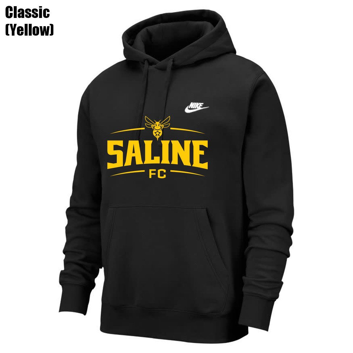 CLUB HOODIE YOUTH (SALINE) (BLACK)