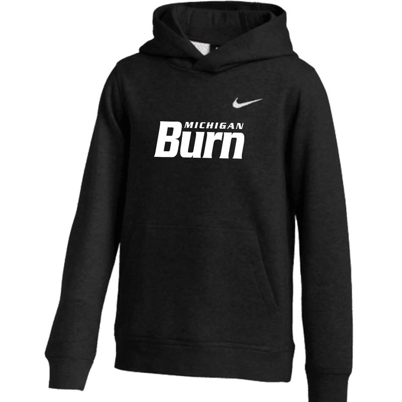 MI BURN FLEECE HOODIE YOUTH (BLACK)