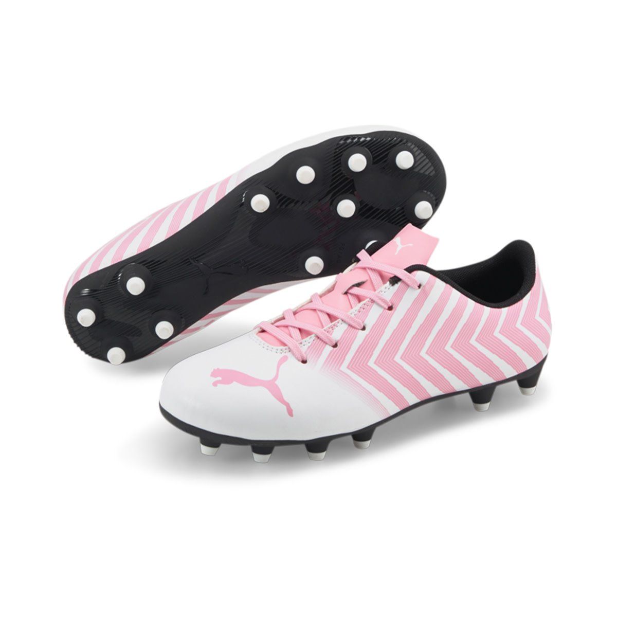 TACTO II FG/AG JR (WHITE/PINK)