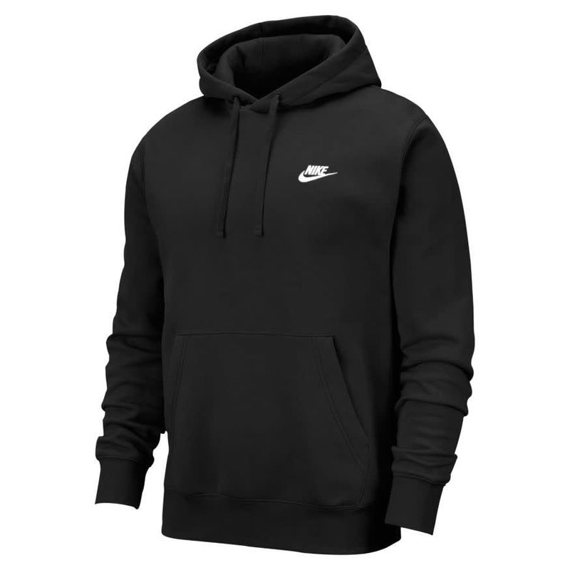 SPORTSWEAR CLUB HOODIE FLEECE (SALINE) (BLACK)