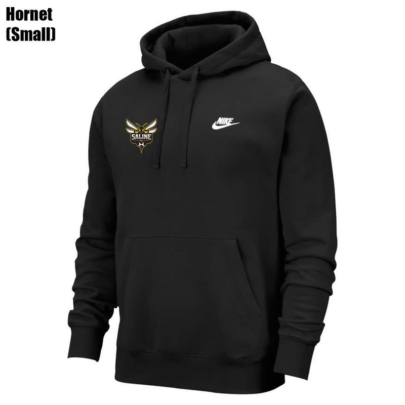SPORTSWEAR CLUB HOODIE FLEECE (SALINE) (BLACK)