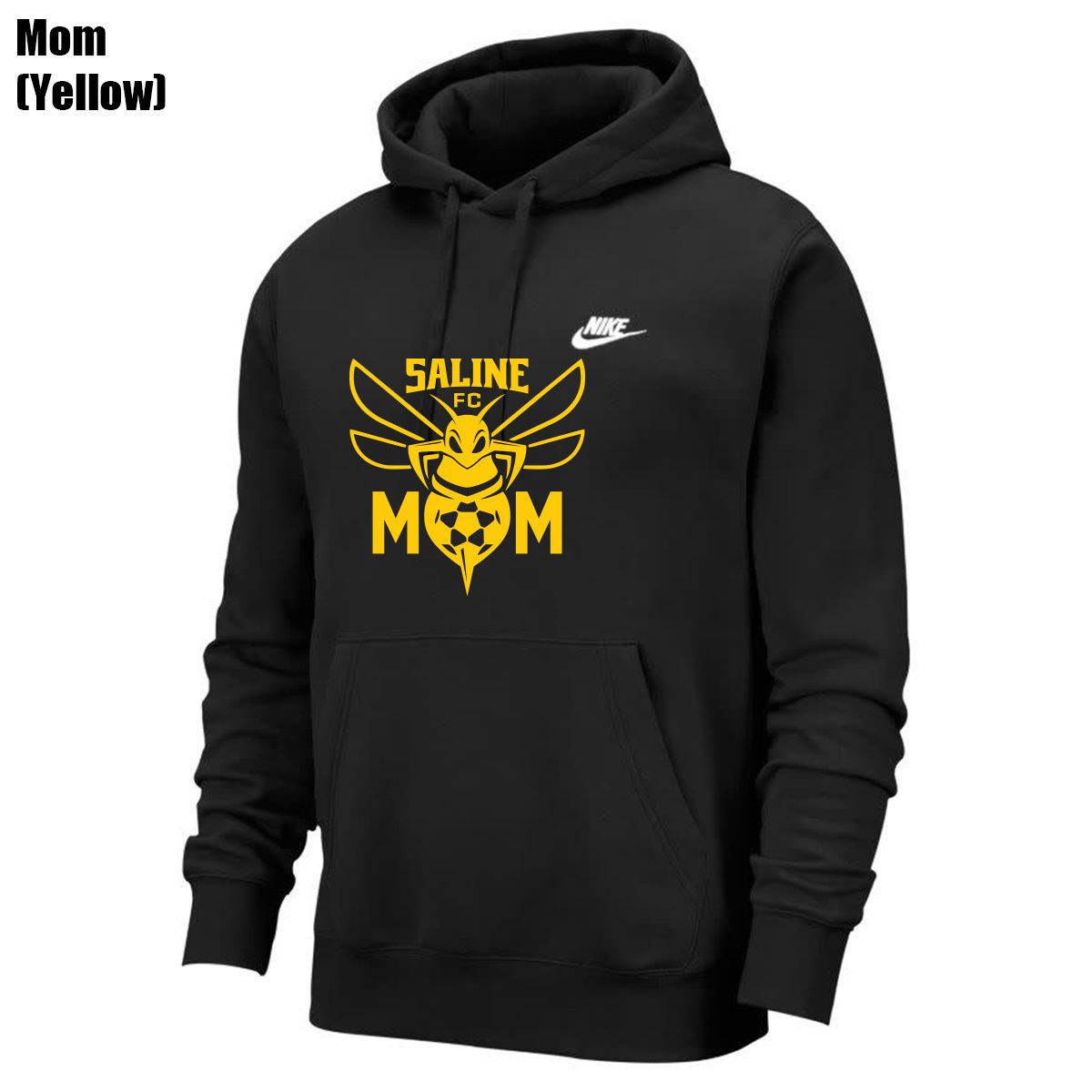 SPORTSWEAR CLUB HOODIE FLEECE (SALINE) (BLACK)