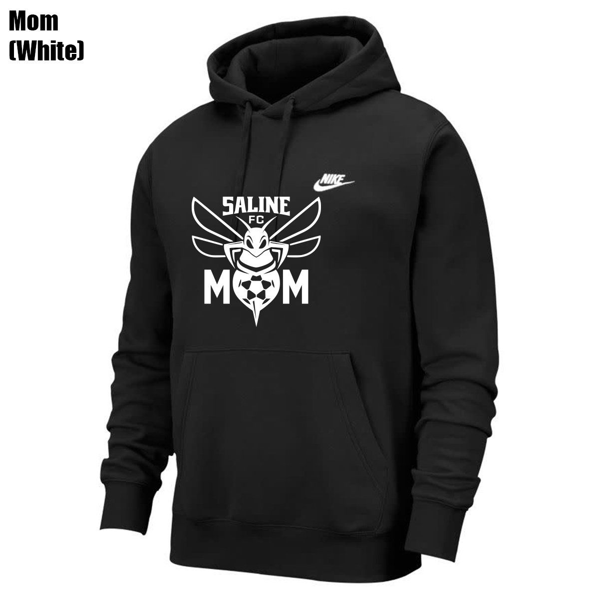 SPORTSWEAR CLUB HOODIE FLEECE (SALINE) (BLACK)