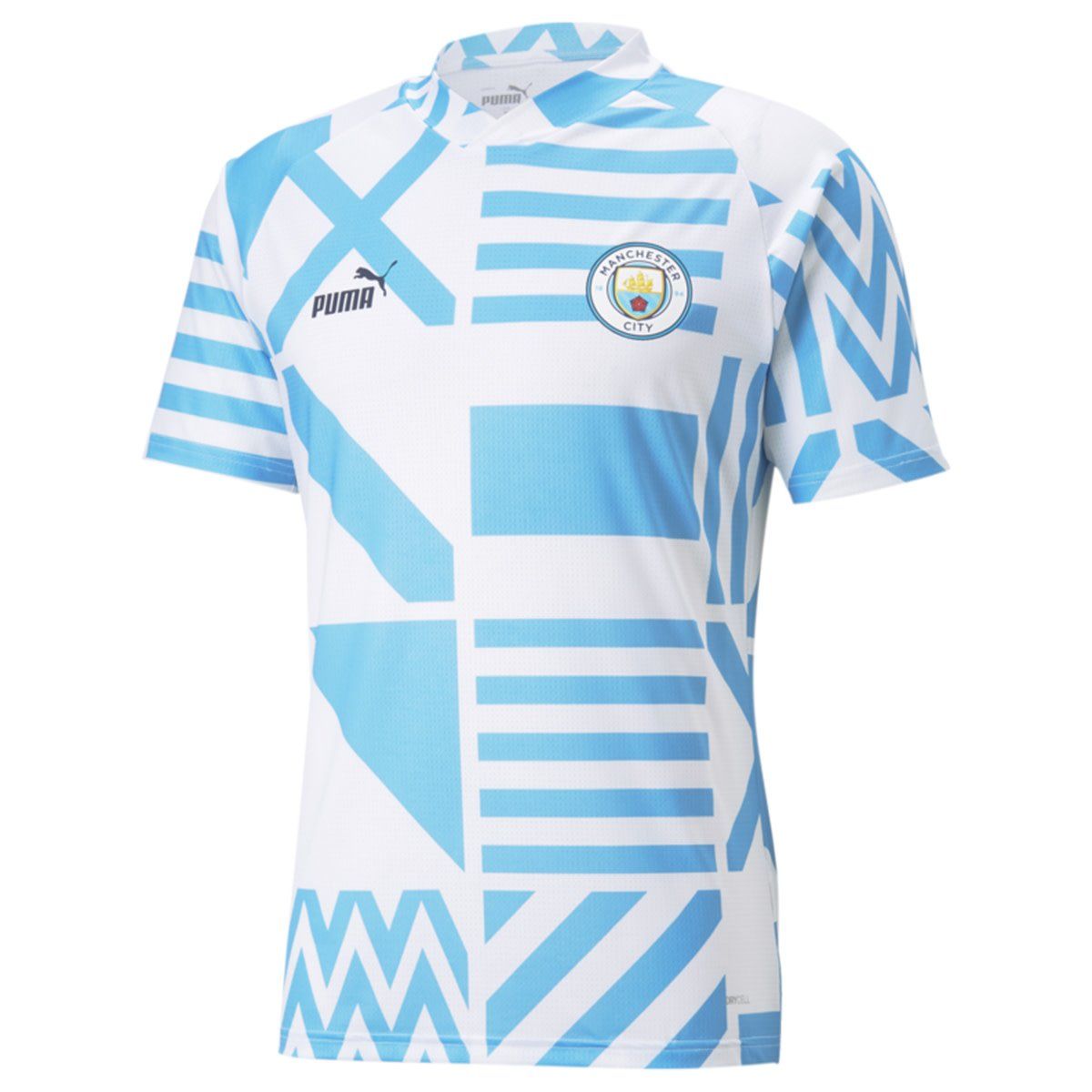 MANCHESTER CITY 22/23 PREMATCH JERSEY (WHITE/BLUE)