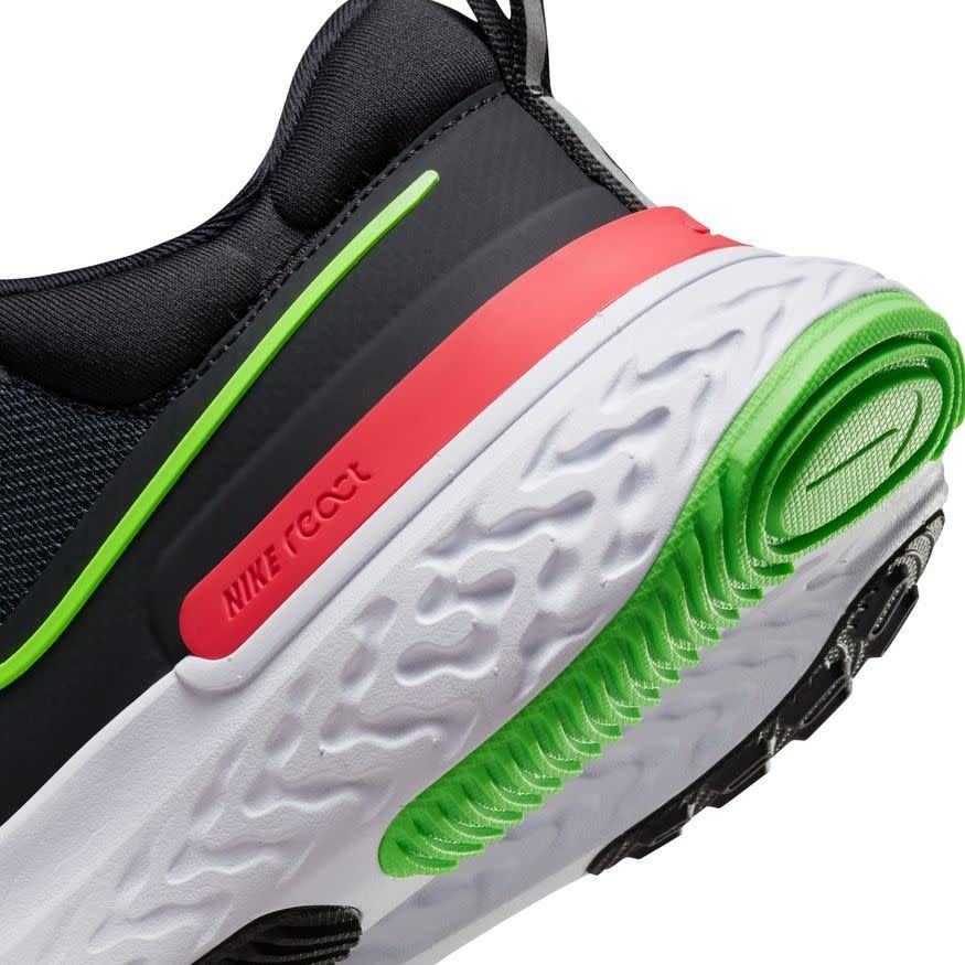 REACT MILER 2 (BLACK/LIME)