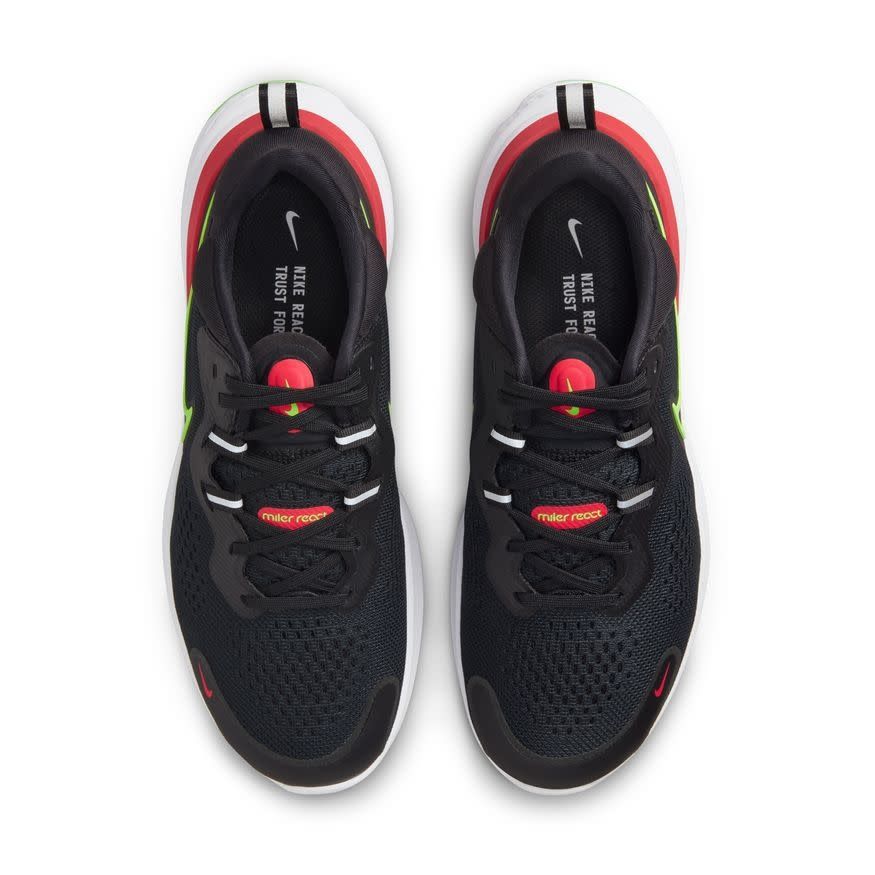 REACT MILER 2 (BLACK/LIME)