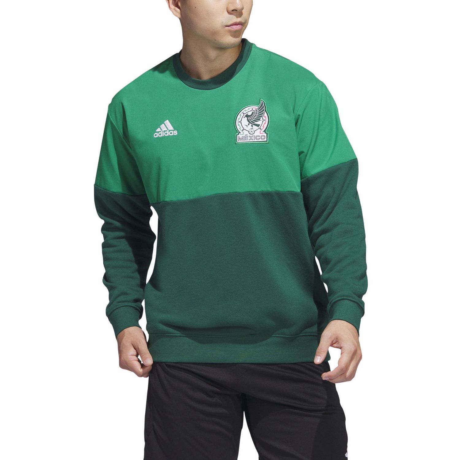 MEXICO 2022 WOVEN CREW SWEATSHIRT (GREEN)