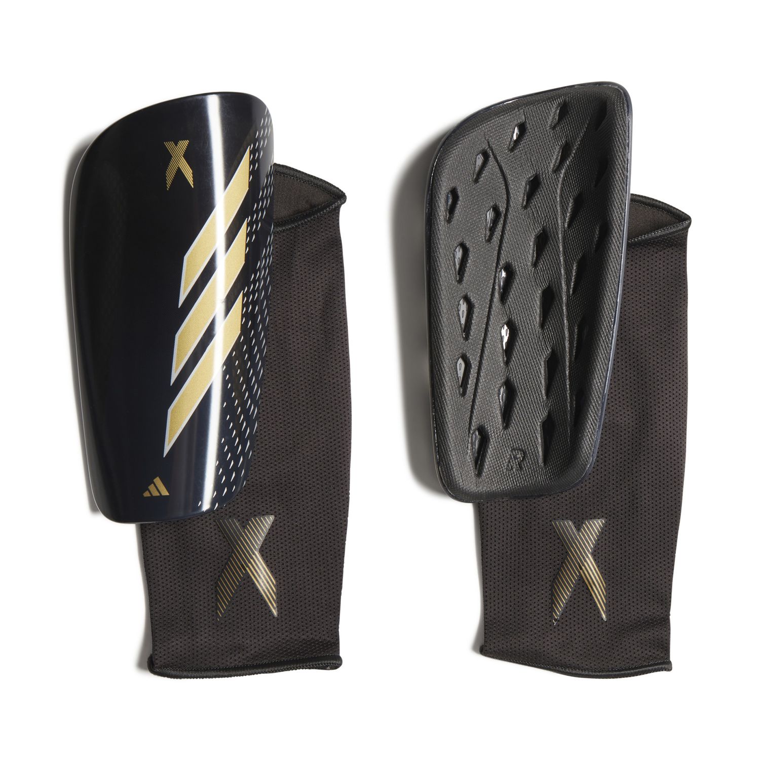 X LEAGUE SHIN GUARD (BLACK/GOLD)