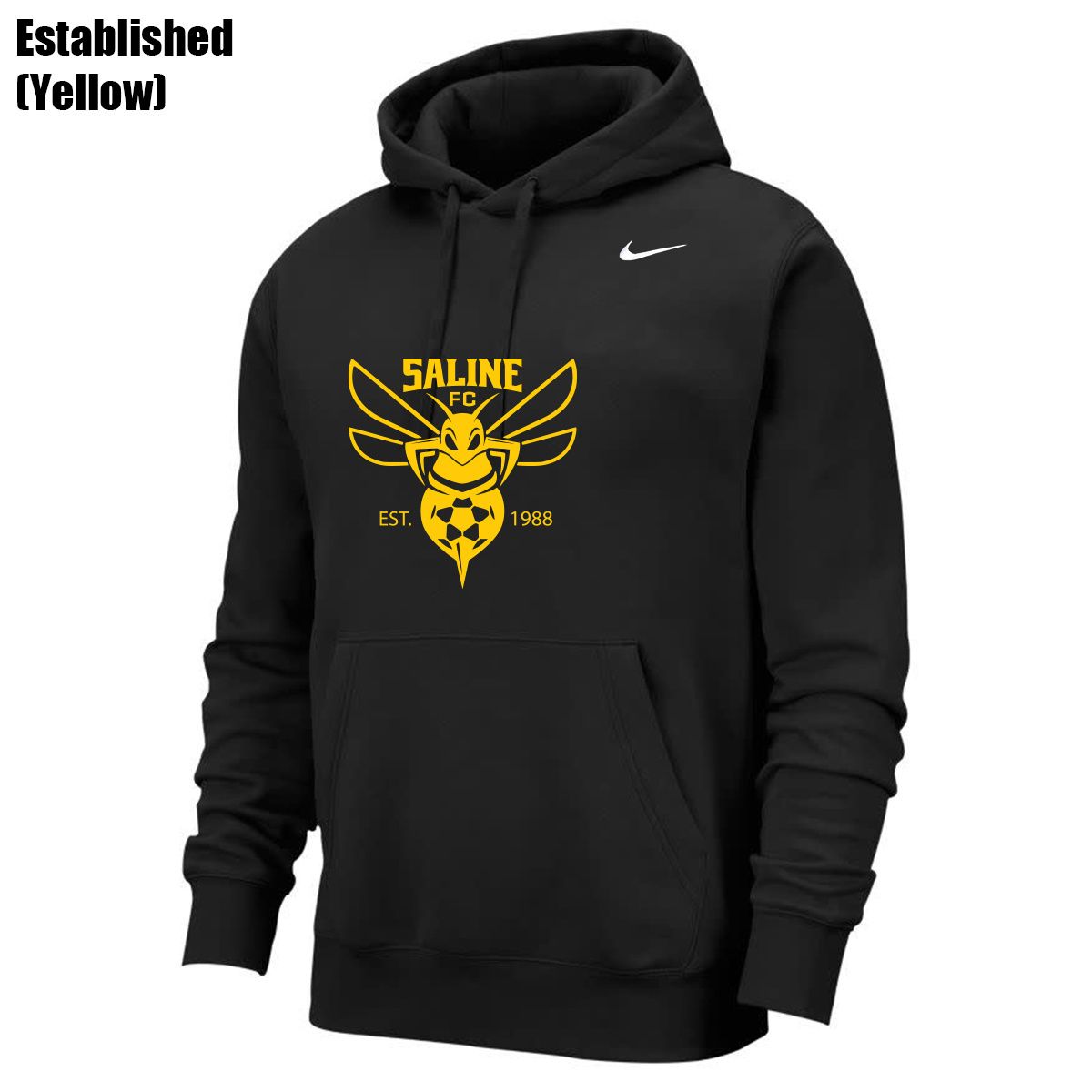 CLUB HOODIE (SALINE) (BLACK)