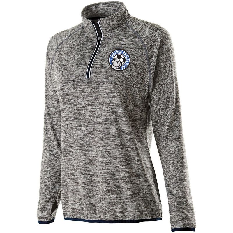 FORCE TRAINING 1/4 ZIP TOP WOMEN (CHELSEA) (GRAY/NAVY)
