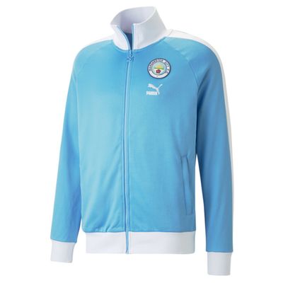 MANCHESTER CITY 22/23 FTBLHERITAGE T7 TRACK JACKET (LIGHT BLUE)