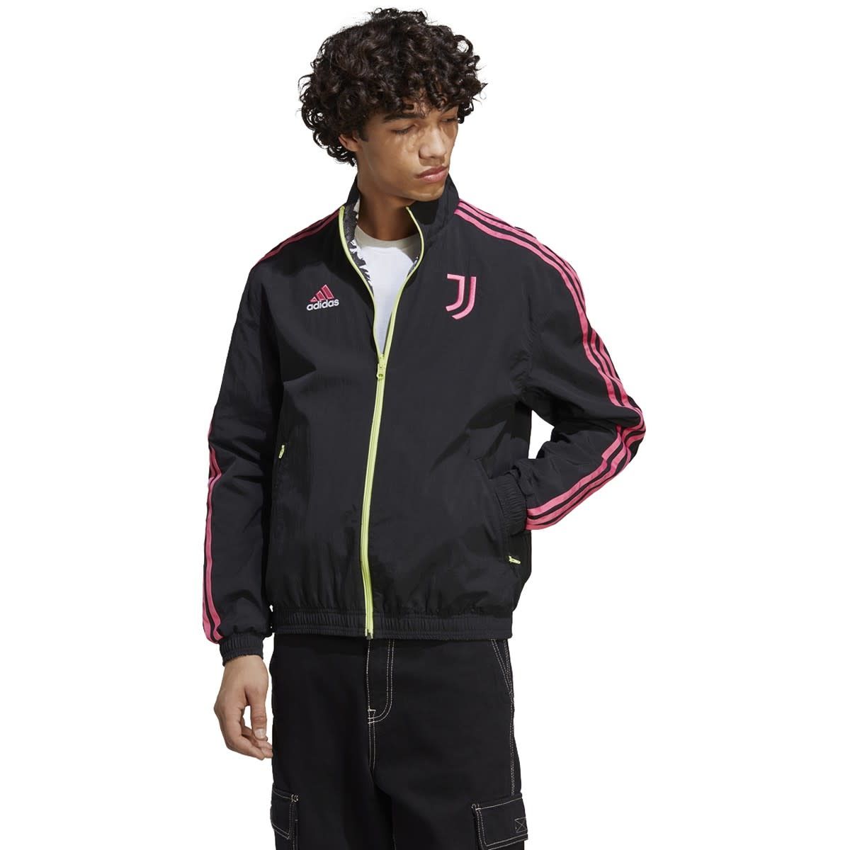 JUVENTUS 22/23 REVERSIBLE ANTHEM JACKET (BLACK/WHITE)