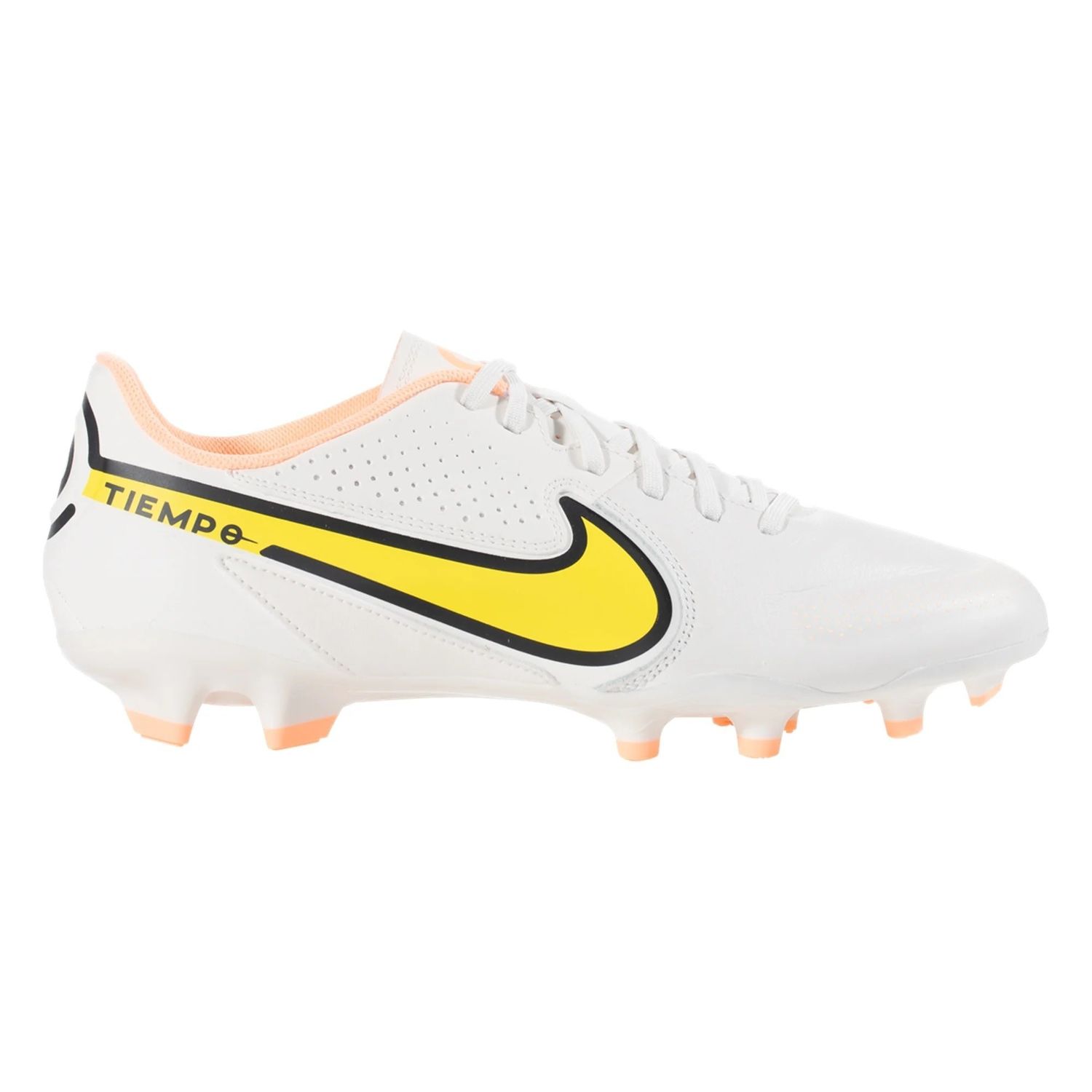 TIEMPO LEGEND 9 ACADEMY FG/MG (WHITE/YELLOW)