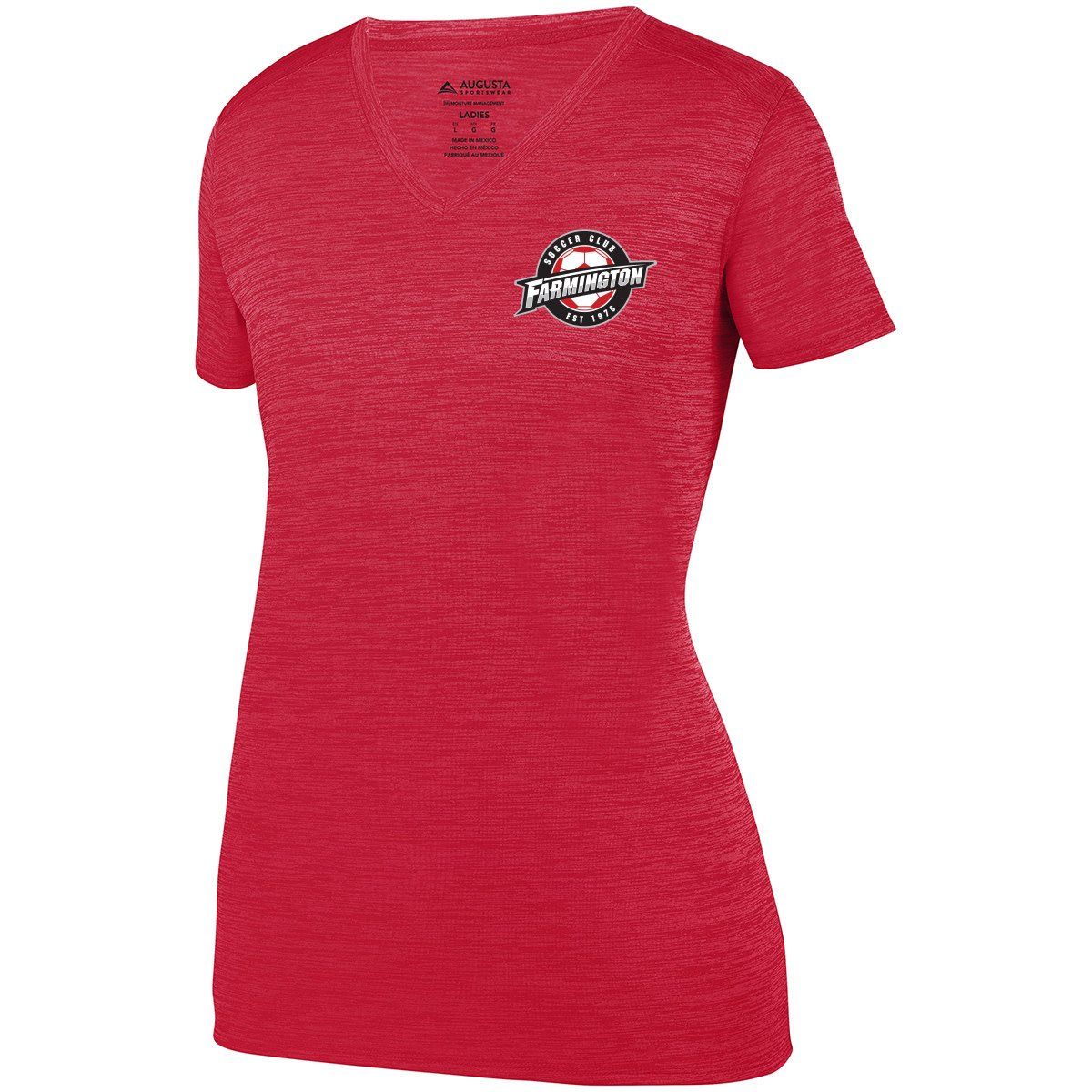 SHADOW TONAL HEATHER S/S WOMEN'S TEE (FSC) (RED)