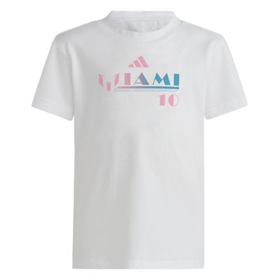 MESSI FRESH SS TEE YOUTH (WHITE/PINK/BLUE)