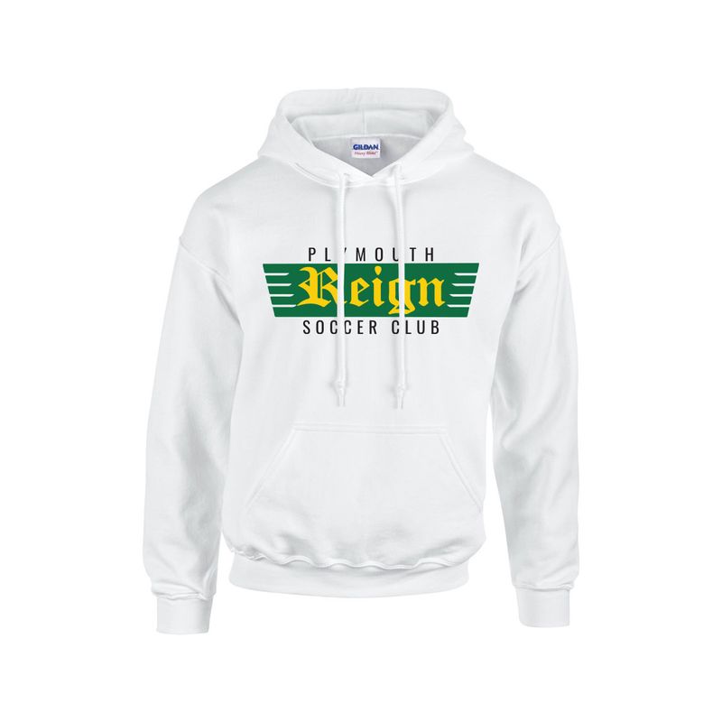PLYMOUTH REIGN HEAVY BLEND HOODIE (WHITE)