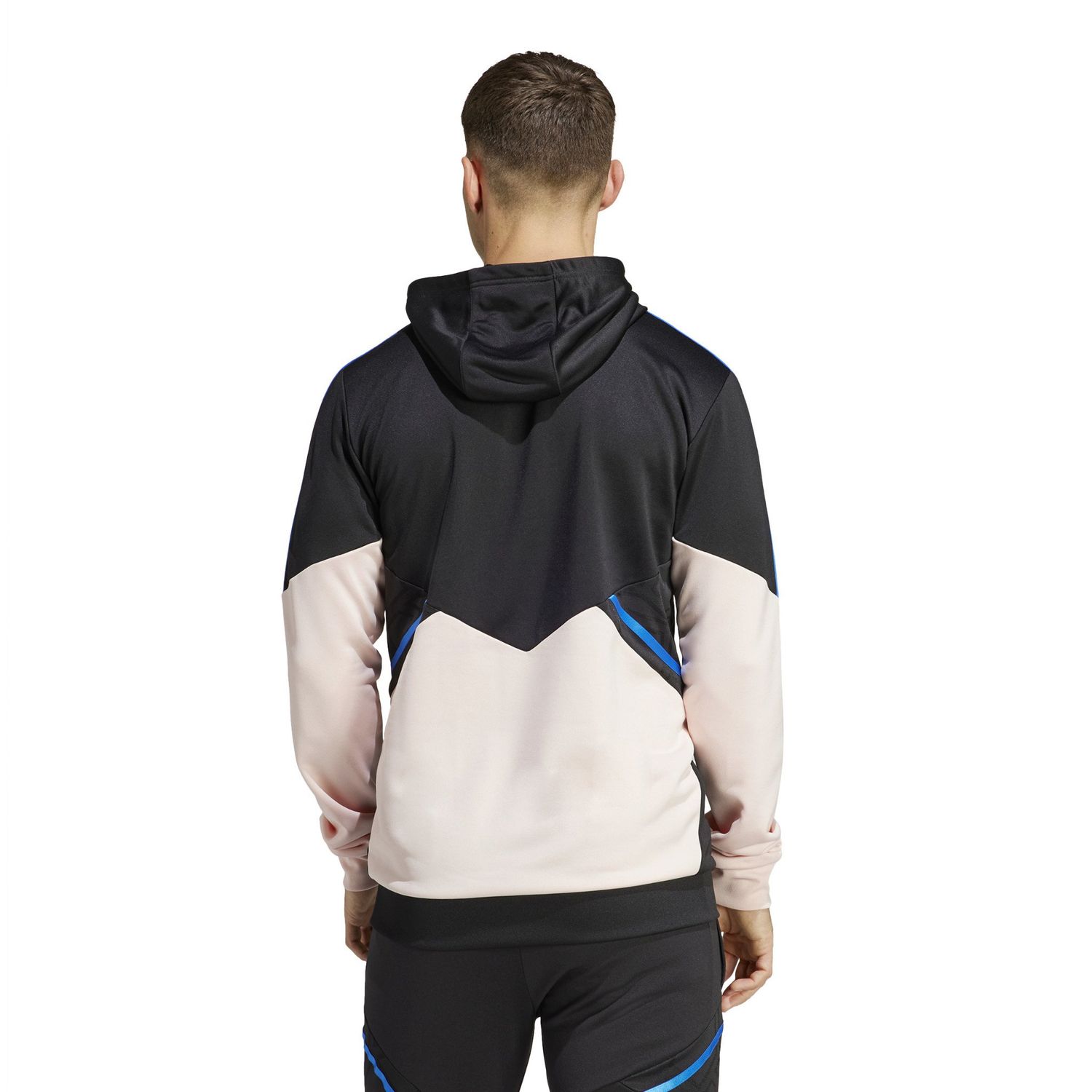 MANCHESTER UNITED 22/23 HOODED TRACK TOP (BLACK/PINK)