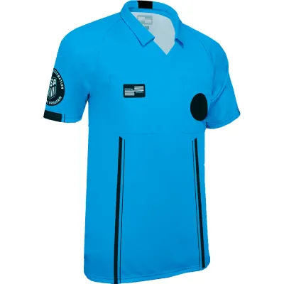 USSF ECONOMY SS REFEREE JERSEY (BLUE)