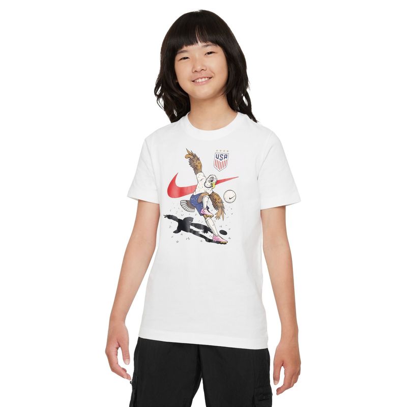 USA 2023 USWNT MASCOT TEE YOUTH (WHITE)