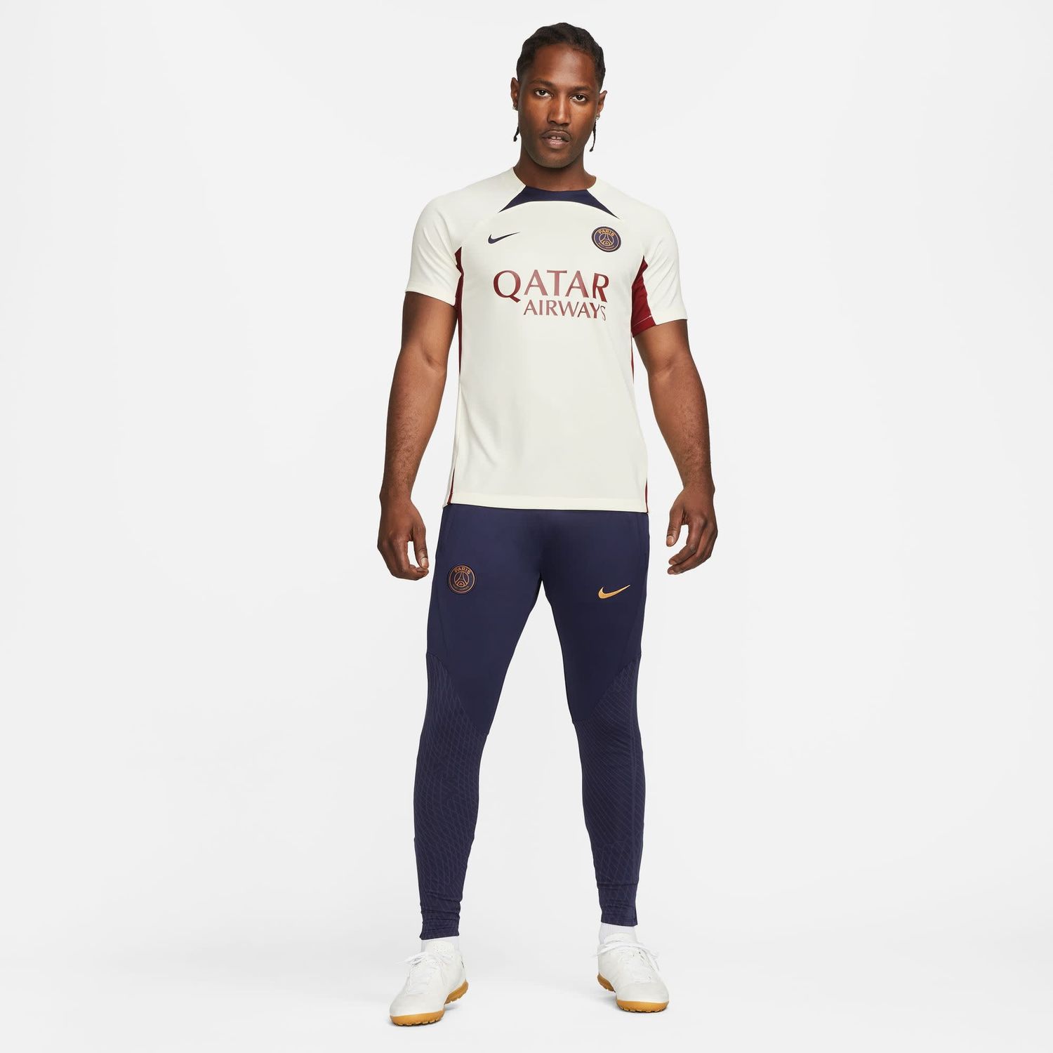 PSG 23/24 STRIKE TRAINING JERSEY (SAND/NAVY)