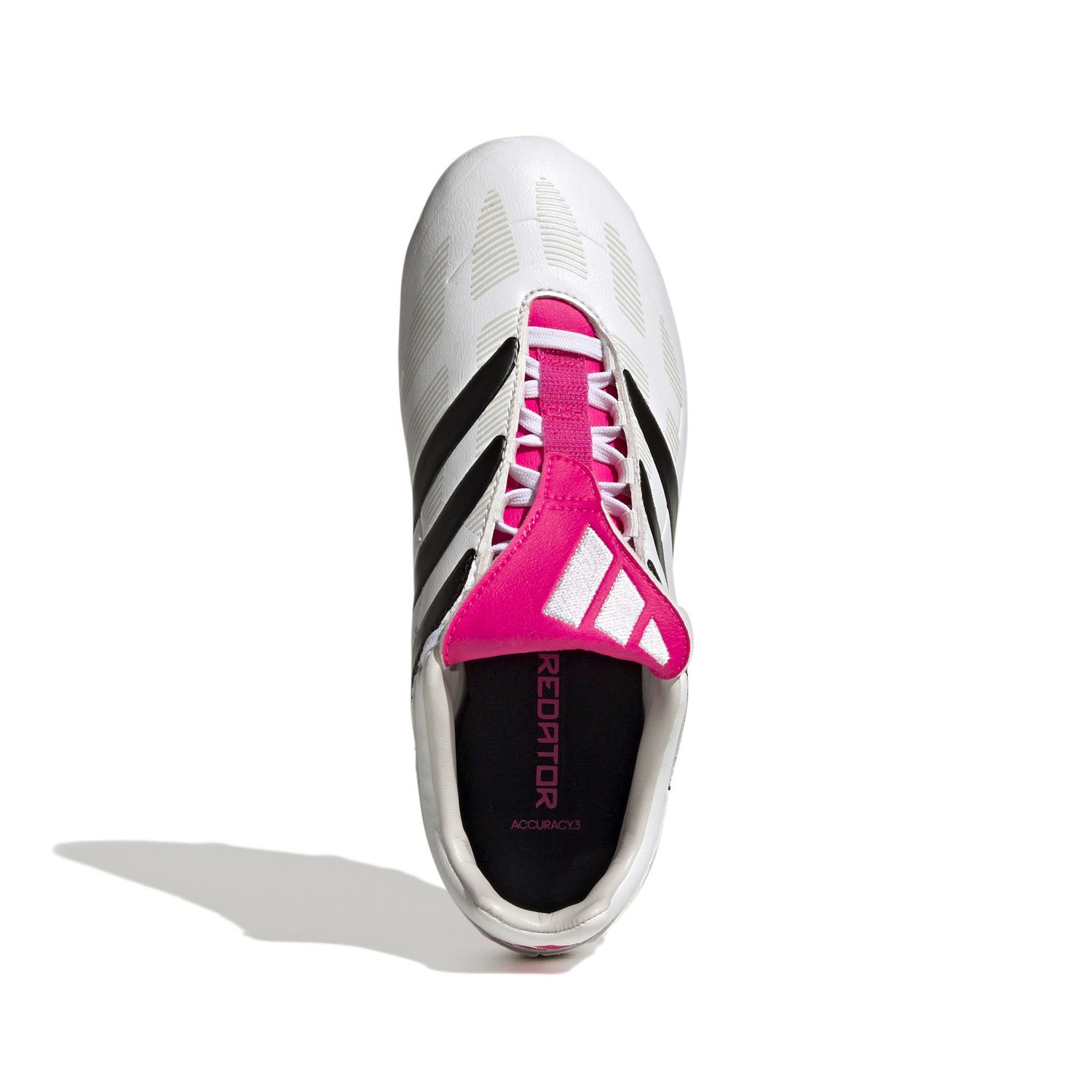 PREDATOR PRECISION.3 FG JR (WHITE/BLACK/PINK)