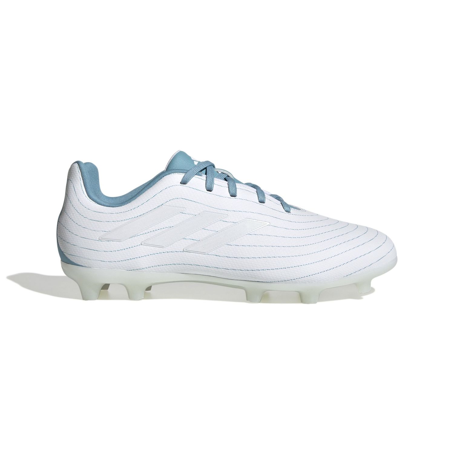 COPA PURE.3 FG JR (WHITE/AQUA)