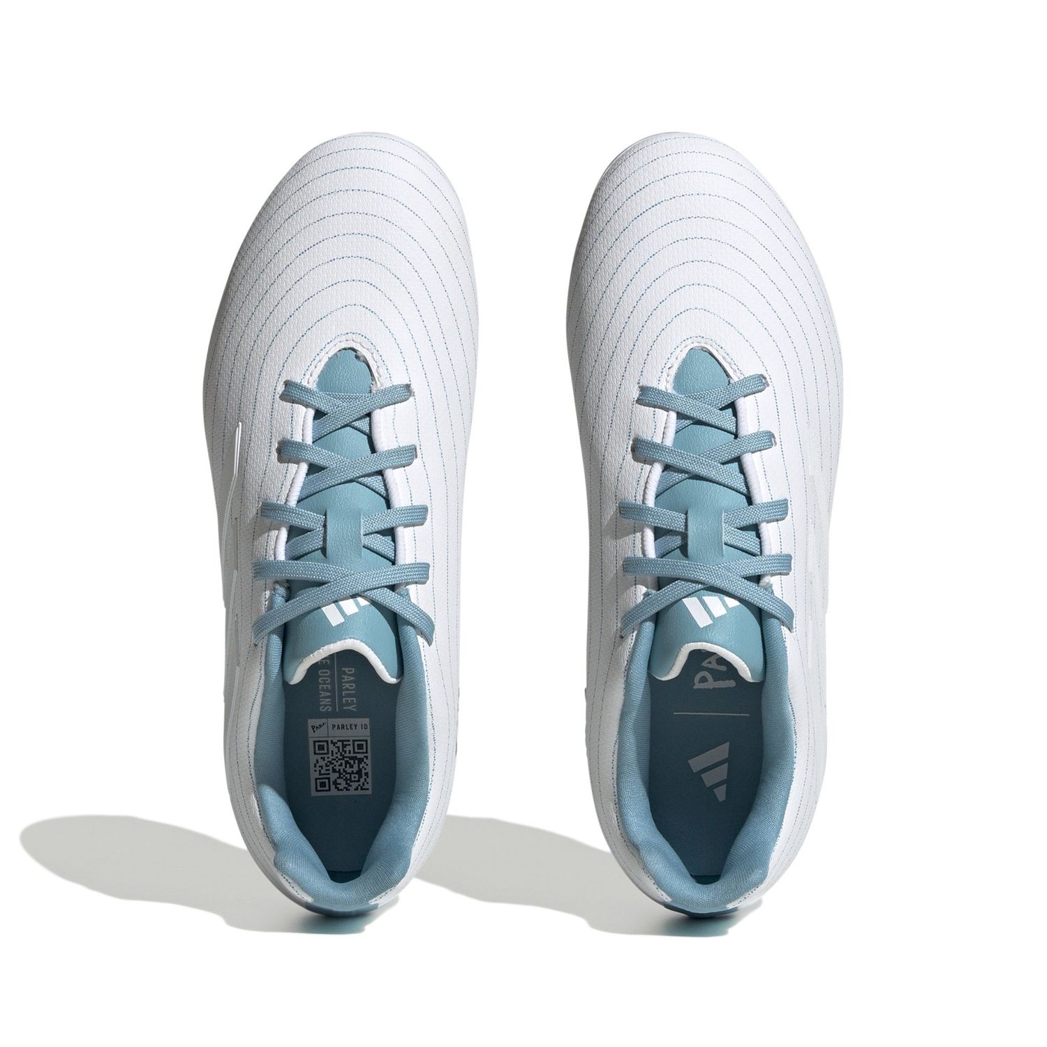COPA PURE.3 FG JR (WHITE/AQUA)