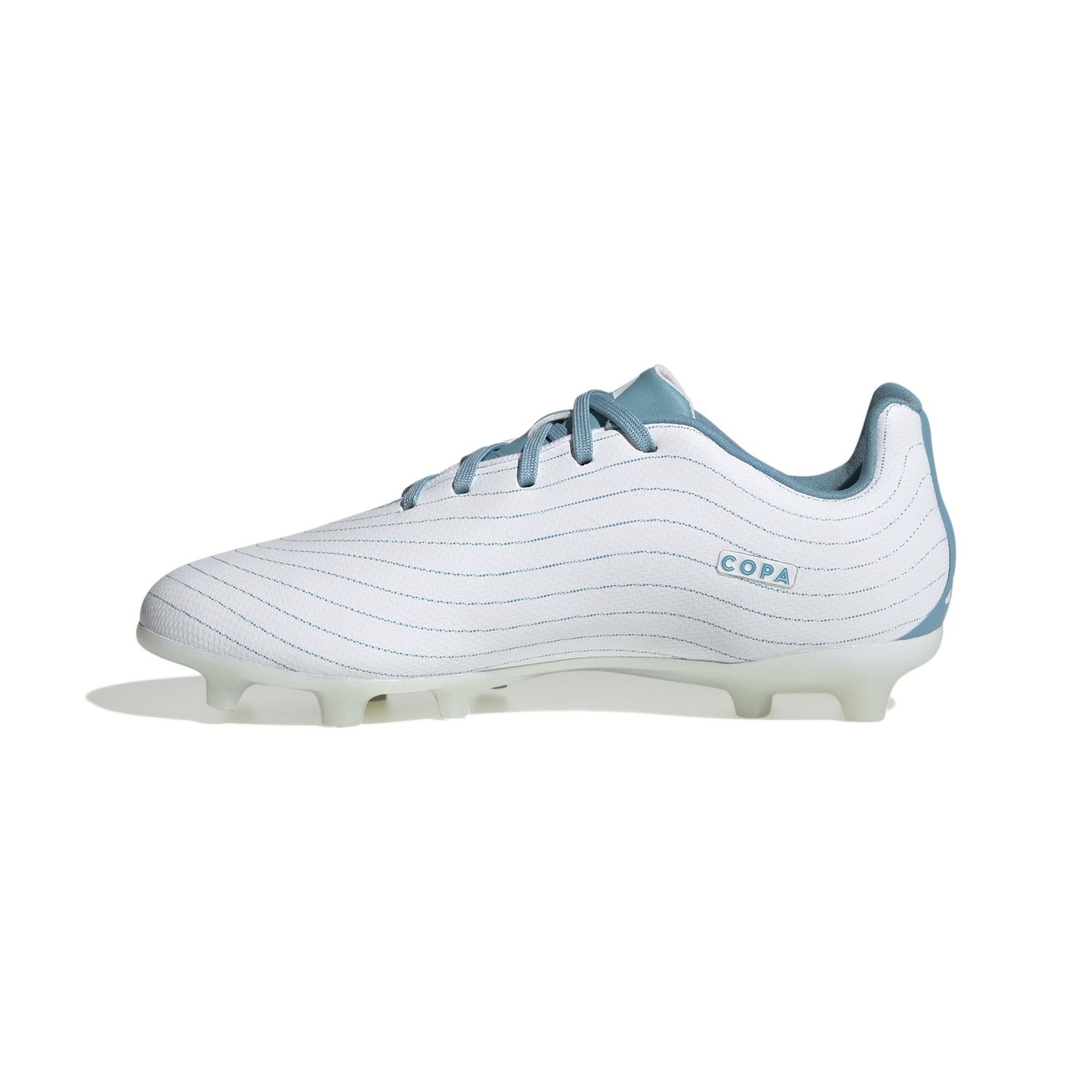 COPA PURE.3 FG JR (WHITE/AQUA)