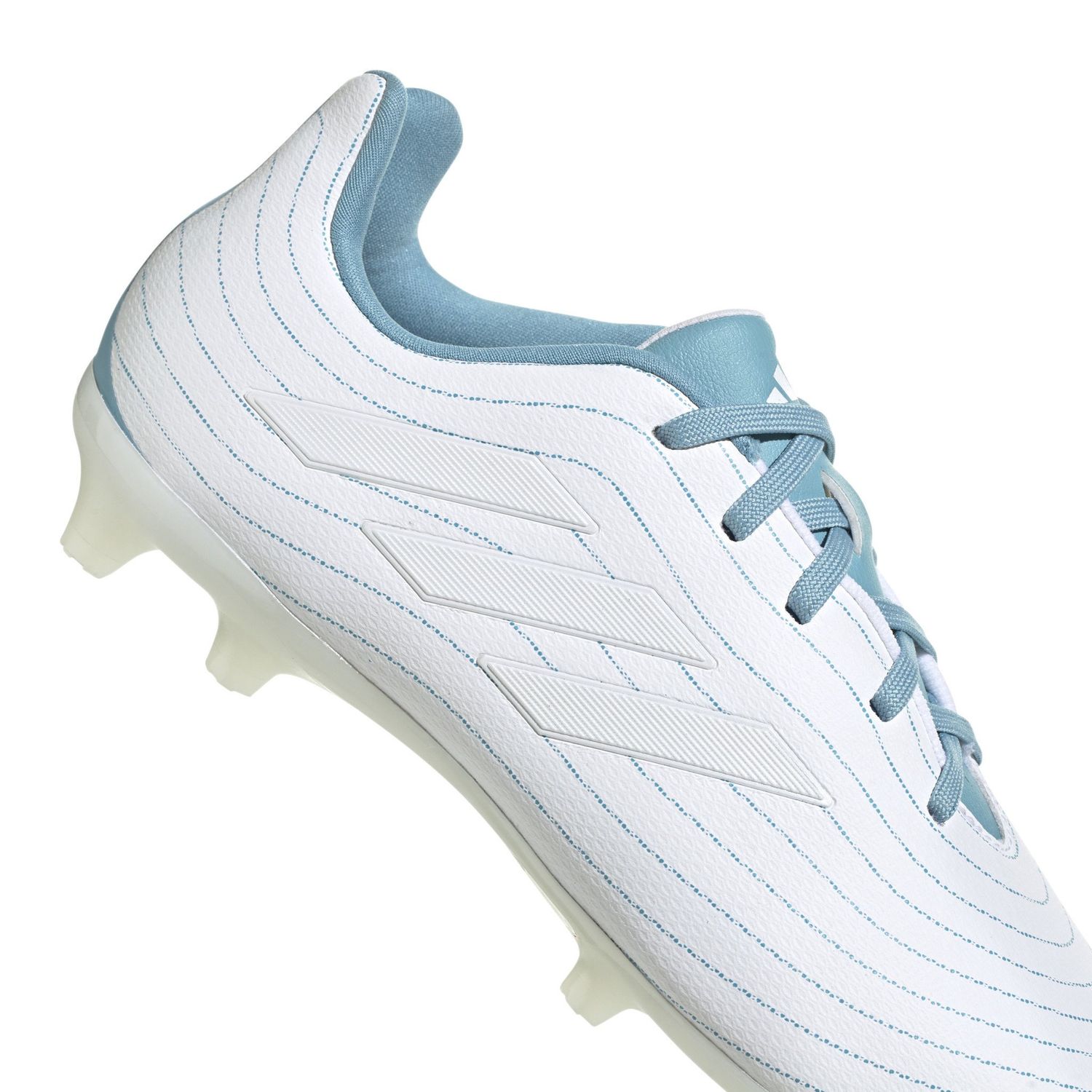 COPA PURE.3 FG JR (WHITE/AQUA)