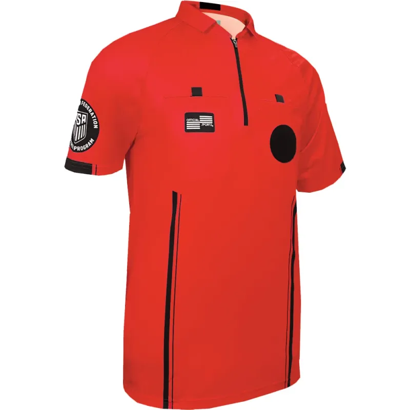 USSF PRO SS REFEREE JERSEY (RED)