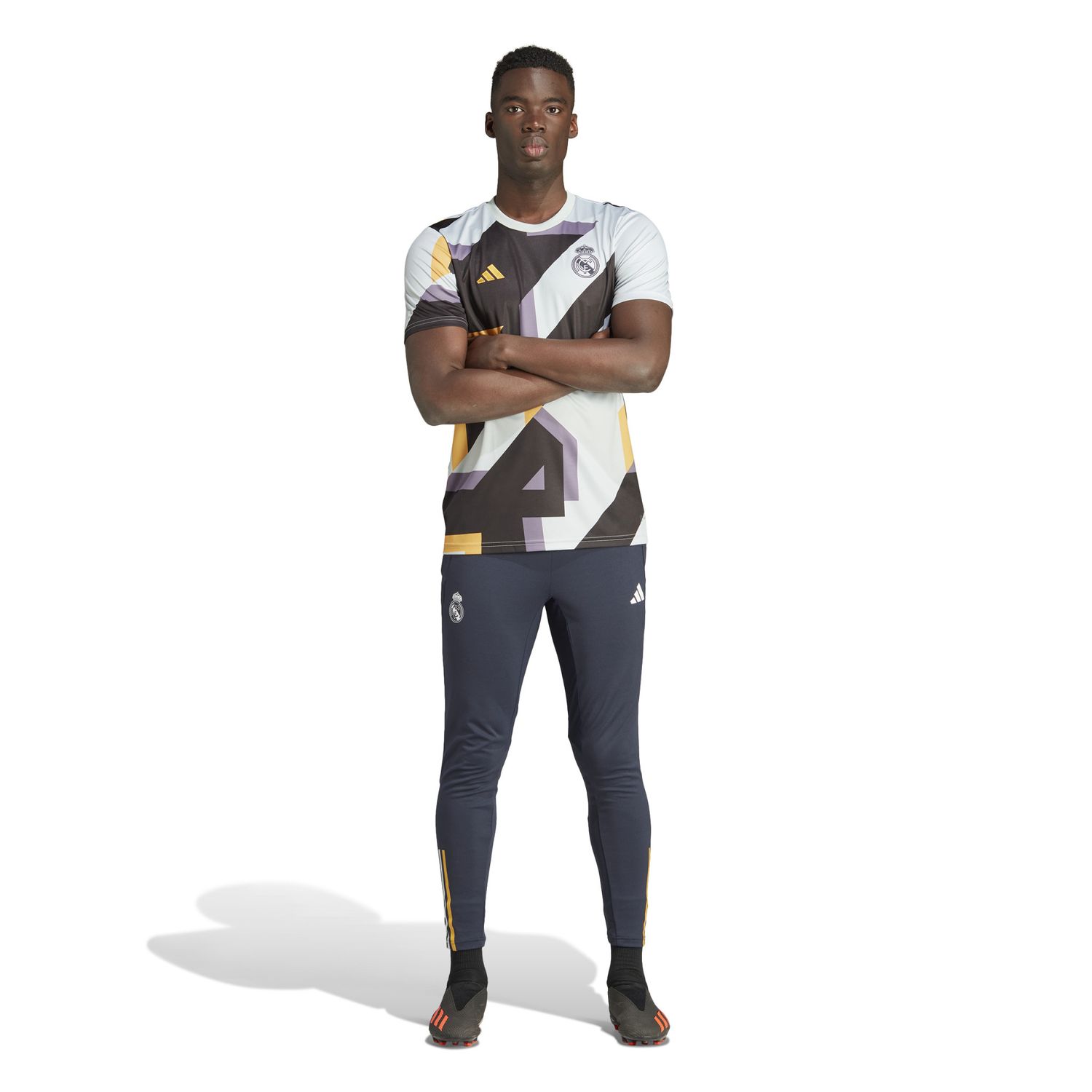 REAL MADRID 23/24 PREMATCH JERSEY (GRAY/NAVY)