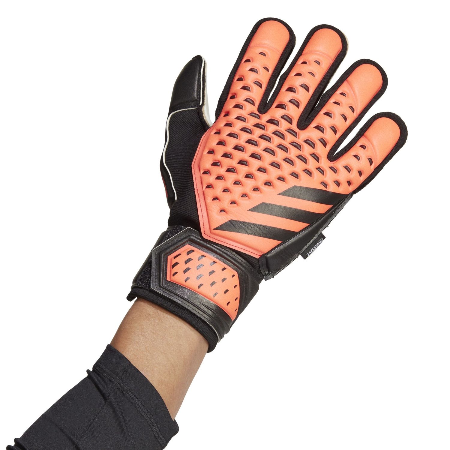 PREDATOR MATCH FINGERSAVE GK GLOVES (ORANGE/BLACK)